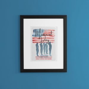 Memorial Day print 8x10